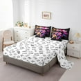 thumbnail image 3 of Erosebridal Video Game Bedding Sets Twin Size,Geometric Hexagon Comforter Sets with Sheets,Gradient Decor,Reversible,7pcs, 3 of 5