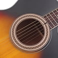 thumbnail image 3 of FUEENIRVA Brown Guitar Decals Rosette Laminated Curved Strips Sound Hole Inlay Easy to Apply, 3 of 8