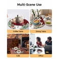 thumbnail image 2 of 15 Inch Round Placemats Set of 6, Christmas Non Slip Heat Insulation PP Table Mats, Snowman Snowflake Trees Watercolor Birds Red Plaid Washable Place Mats for Kitchen Dining Party Table Decor, 2 of 7