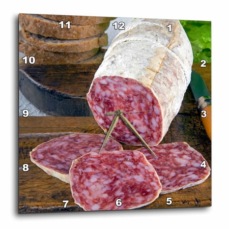 3drose, Italy, Tuscany, Cuisines, Tuscan Salame - Eu16 Nto0102 - Nico Tondini, 10x10 Wall Clock