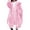 Pink, variant on Women's Oversized Fluffy Faux Fur Coat Long Sleeve Hooded Winter Jacket with Pockets Warm and Stylish Outerwear