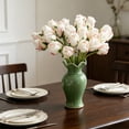 thumbnail image 5 of AOMXGD 12 Heads Burnt Artificial Angola Rose Bouquet 4 Colors Vintage Faux Silk Rose Flower Bundle For Dining Table Home Wedding Photo Props Decor, 5 of 6