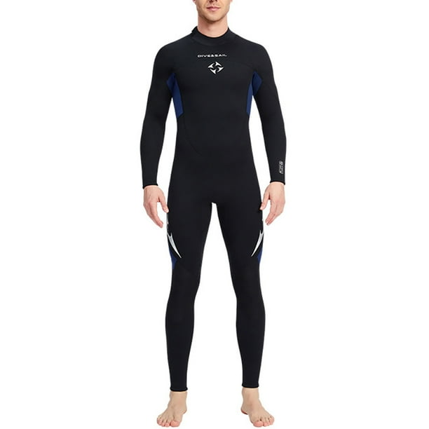 Soidarity DIVE SAIL Trajes de neopreno de 3MM Traje de buceo de neopreno SCR Pantalones largos de manga larga Traje de surf resistente al desgaste para Deportes acuáticos azul oscuro 3XL Soidarity OD003296-20