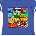 thumbnail image 4 of Inktastic I'm Two Comic Book Boys or Girls Toddler T-Shirt, 4 of 5