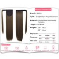 thumbnail image 3 of Extension de Queue de Cheval à Clipser pour Cheveux Raides pour Femmes (28, Brun Cendré Moyen), 3 of 7