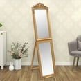 thumbnail image 1 of vidaXL Free-Standing Mirror Gold 40x160 cm, 1 of 1