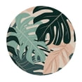 thumbnail image 4 of PIKWEEK Palm Leaves with Lush Branches and Leaves Tropical Jungle Palm Leaves Great for Home Kitchen/Parties/Holiday Dinner Round Tablecloth White, 4 of 8