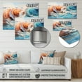 thumbnail image 4 of Designart "Beach Photo Oceanic flow VII" Nautical & Beach Metal Art Print, 4 of 5
