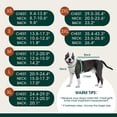 thumbnail image 2 of Kuoser Reversible Dog Coat Adjustable British Style Plaid Pet Jacket, Waterproof and Windproof, Green, XS, 2 of 9