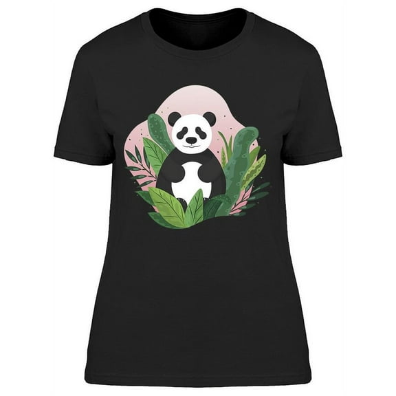 Panda In Foliage Cool T-Shirt Women -Image by Shutterstock, Female 3X-Large