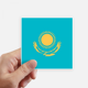 thumbnail image 1 of La bandera nacional de Kazajstán ASIA país Pegatinas de pared cuadrado de 10 cm maleta portatil Motobike Decal 8pcs, 1 of 1