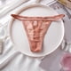 thumbnail image 2 of Gibobby Calzones de encaje para mujer Bragas de encaje con estampado Sexy para mujer, ropa interior de tiro bajo, bragas de Tanga para mujer(Rosa,G), 2 of 5