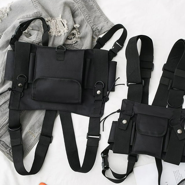 Universal Radio Chest Bag, Hands-Free Communication Vest, Waterproof Material, Adjustable Sling Design, For Outdoor/Work Use, Two-Way Talkie, Durable Nylon Fabric, Emergency Communication Ge