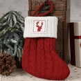 thumbnail image 2 of Moocorvic Red Knit Christmas Stockings for Christmas Tree Decorations, Fireplace Hanging,Candy Gifts, 2 of 3