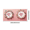 thumbnail image 3 of Floral Design Mother's Day Banner Rose Decoration Flower Wreath Mother's Day Sign for Celebration Decoration Event Party, 3 of 9