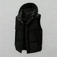 thumbnail image 6 of XUNKUSGA Mens Winter Puffer Vest Solid Color Sleeveless Zip Up Jackets for Men Lightweight Quilted Gilet with Zip Pockets Loose Casual Warm Windproof Vest for Men M-3XL Black, 6 of 8