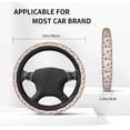 thumbnail image 5 of Elastic Steering Wheel Cover, Floral Butterflies-E Stretch Thickening Car Steering Wheel Cover Women Men, Steering Wheel Protector Universal 15 in, 5 of 7