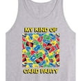 thumbnail image 2 of UNO - My Kind Of Card Party - Men's Jersey Tank Top, 2 of 4