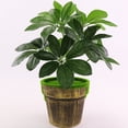 thumbnail image 3 of Gwong Decoración hogareña 1pc 9 cabezas Planta de plástico artificial Ivy Tree Bark Party Party Home Bonsai Decor Gwong 96799, 3 of 6