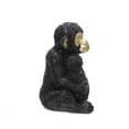 thumbnail image 2 of Sagebrook Home Polyresin 9" Monkey Figurine, Black, 2 of 3