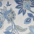 thumbnail image 4 of Nourison Machine Washable Floral Traditional Ivory Blue Area Rug, 5' x 7', 4 of 10