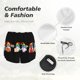 thumbnail image 4 of Balery Happy Pride Gnome Pantalones cortos deportivos para mujer con forro y dos bolsillos, elásticos, para entrenamiento, gimnasio, yoga-XX-Large, 4 of 7