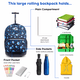 thumbnail image 3 of Mochila con ruedas J World New York Sunrise para niños Night Bloom 18 pulgadas, 3 of 9
