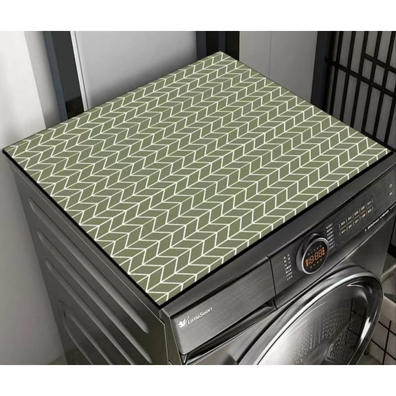 Zhuge washing machine dryer dust mat, used for top creative washing machine dust mat, quick drying water absorbing mat, kitchen laundry room top protective mat ( 27.2*27.2in,A69)