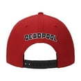 thumbnail image 4 of Marvel Deadpool Big Face Design Logo Embroidered Snapback Hat, 4 of 6