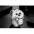 thumbnail image 5 of CURREN 8315 Montre Homme Blanche Sport Analogique Quartz Acier Inoxydable Étanche Date Luxe Décontractée Montre-Bracelet, 5 of 5