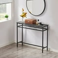 thumbnail image 3 of VECELO Console Table with 2 Outlet and 2 USB Ports, 39.4" Narrow Sofa Table for Entryway, Hallway, Foyer, Living Room, Charcoal Gray, 3 of 8