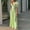 Light Green, variant on Women Summer Solid Color Short Sleeves Fashionable And Elegant Large Size Wide Leg Jumpsuit Long Sleeve Rompers for Women Long Pant Harem Jumpsuit for Women Fitted Jumpsuits for Women Overalls for