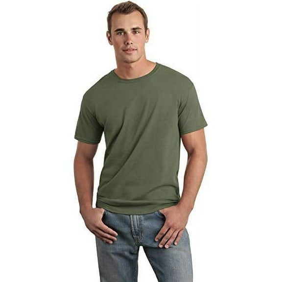 Hanes Men`s 5.2 oz HEAVYWEIGHT Short Sleeve T-shirt (Pack of 4) (2 Ash / 2 Black)