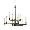 thumbnail image 2 of Golden Lighting Smithsonian Bradley 2 Tier 10-Light Chandelier in Cordoban Bronze, 2 of 3
