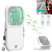 AICase Portable Mini Fan Handheld 3000mAh Rechargeable Stand Air Cooling Fan Power Bank