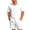 White, variant on LEKWK 2 Piece Set for Men Loose Fit Solid Textured Beach Vacation Summer Outfits Button Down Short Sleeve Collared Tops and Elastic Waist Shorts