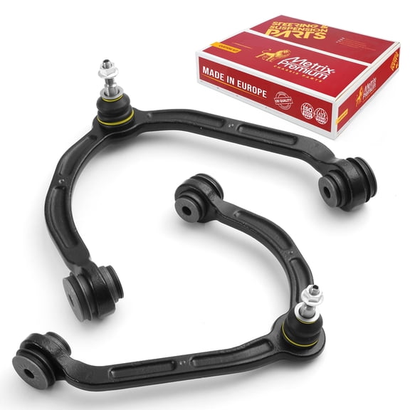 Metrix Premium Chassis Parts - Front Left & Right Upper Control Arm w Ball Joint & Bushing Assembly Kit Fits 99-00 Chevrolet Silverado 2500 RWD, 09-23 GMC Savana 4500 RK641505 RK641506 Made in Europe