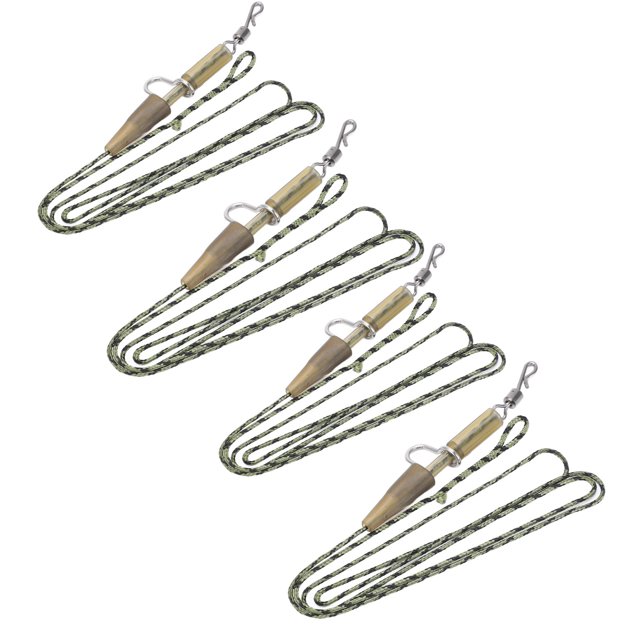 Camo Leaders, Carp Fishing Tackle Simple Operation Safe Strong Practicability Lightweight For Fishing Accessories 3 Piece Sub Line,RUBBER CLIP Combination,LEADCLIP Combination
