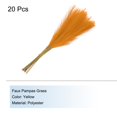 thumbnail image 3 of Uxcell 20Pcs Pampas Artificial Grass 21.65" Fake Pampas for Wedding Decoration Yellow, 3 of 4