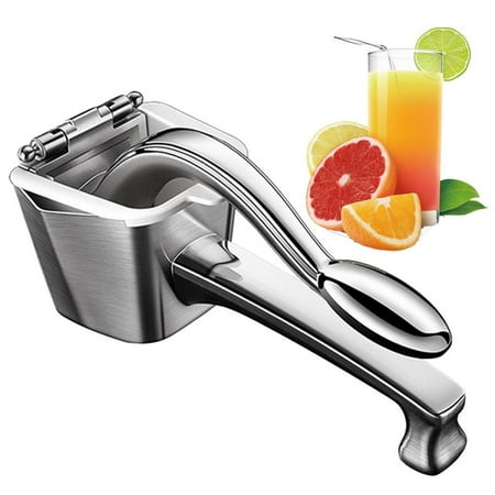 

Tohuu Lemon Squeezer Stainless Steel Manual Fruit Squeezer 600ml Capacity Stainless Steel Heavy Duty Not Rust Hand Juicer with Removable Handle for Citrus Lime Orange enhanced
