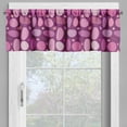 thumbnail image 2 of Ambesonne Purple Valance Pack of 2, Abstract Chaotic Spotted, 42"X18", Multicolor, 2 of 5