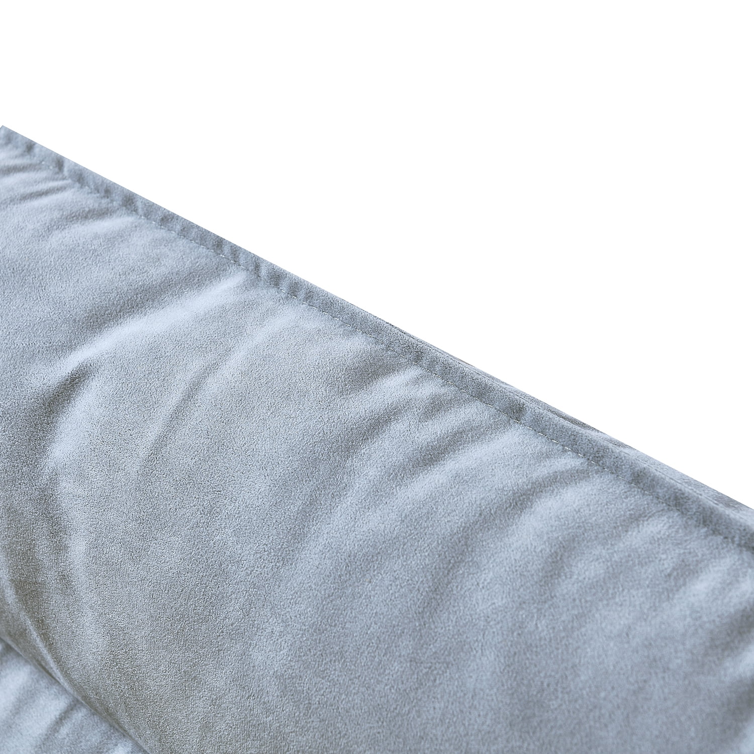 Kadyn Loveseat Sofa, Modern Sofa Couch for Office, Suede Sofa Couch for Living Room, Light Grey