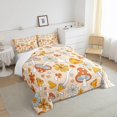 thumbnail image 3 of Hippy Flower Bedding Set Retro 60s 70s Groovy Flower Mushroom Duvet Insert,Cool Vintage Rainbow Starflower Comforter Set Adults Women 60s Flower Power Down Comforter Full,Rustic Home Decor, 3 of 6