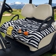 thumbnail image 3 of Yuyamidu Zebra Strips Golf Cart Seat Covers for Club Car Portable Golf Cart Seat Towel for 2 Seats Accessories, Universal Fit, 3 of 8