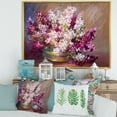 thumbnail image 2 of Designart 'Bouquet Of Still Life Lilacs ' Traditional Framed Canvas Wall Art Print, 2 of 5