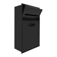 thumbnail image 4 of Recessed Wall Mounted Trash Can, Tilt Out Trash Bin Cabinet, Hidden Trash Can Black 30*14*50cm, 4 of 12