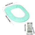 thumbnail image 2 of Wadada Toilet Seat Covers Disposable, 100% Waterproof XL Individually Wrapped Disposable Toilet Seat Covers for Adults and Kids Potty Training, Travel Accessories for Public Restrooms (1PCS), 2 of 7