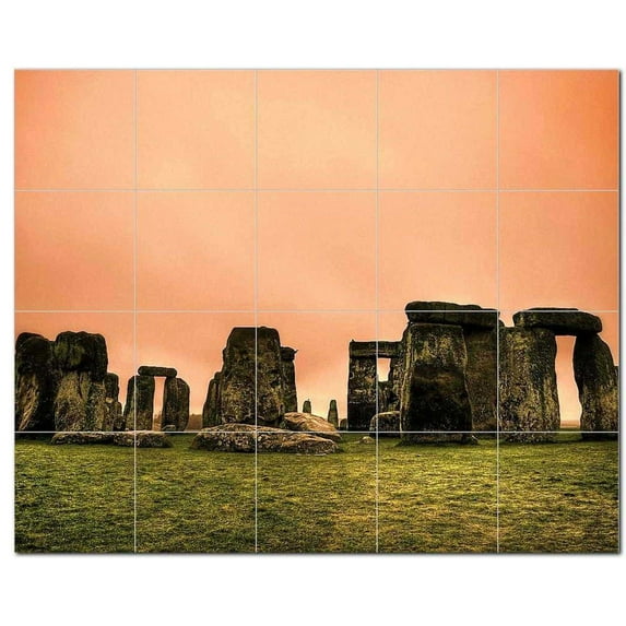Famous Places Ceramic Tile Mural Kitchen Backsplash Bathroom Shower, 404776-XL54