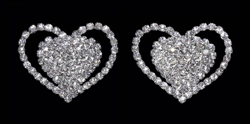 15677 Heart Shoe Clips