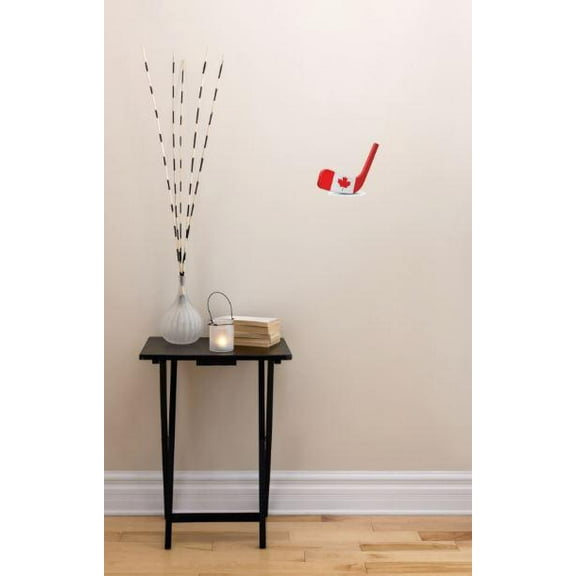 Custom Decals - Prices Reduced Vinyl Wall Sticker : Canada Hockey Puck stick Sport Bedroom Bathroom Living Room Mural : 40 X60" -